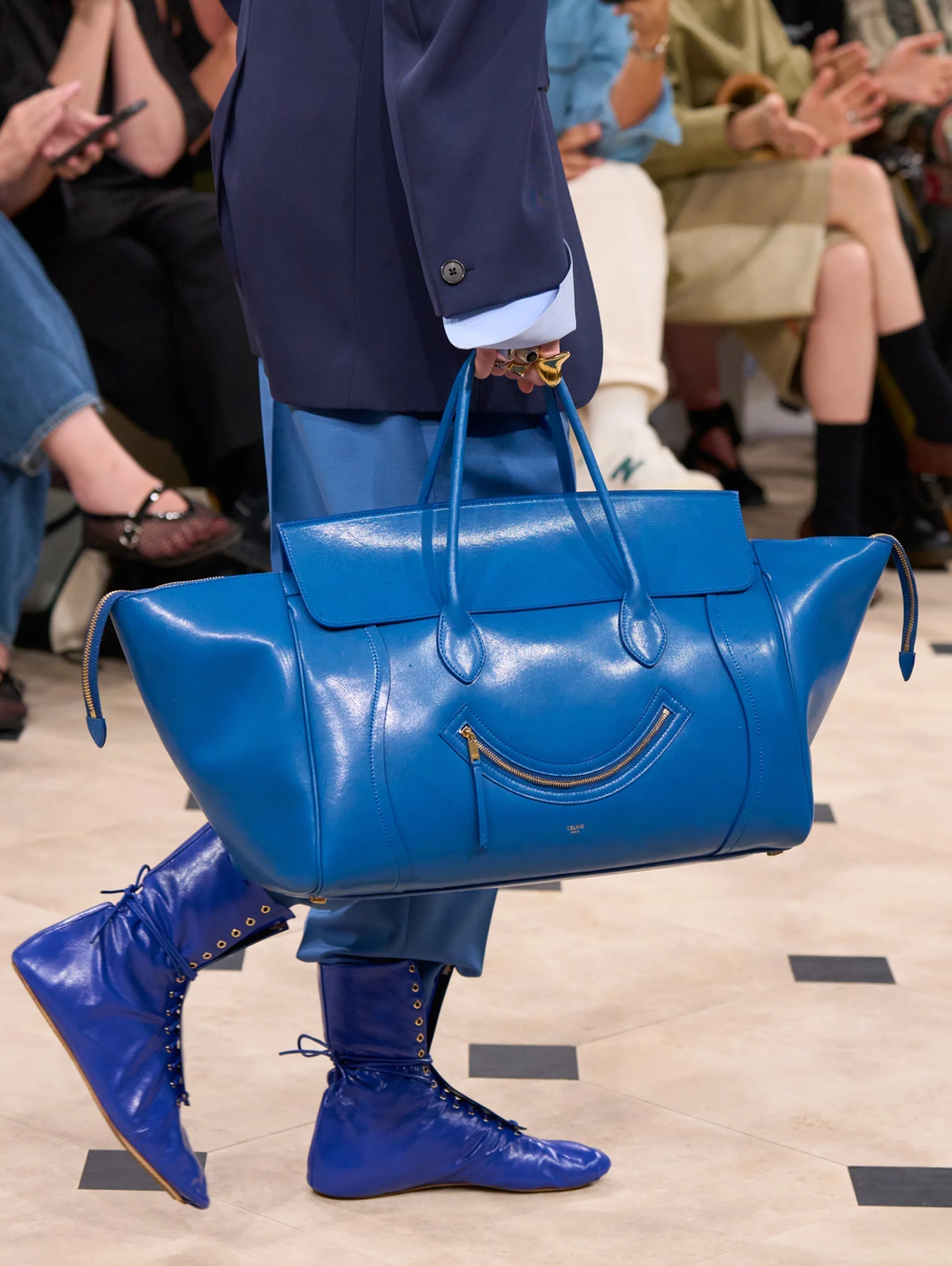 Michael Rider reintroduced the Luggage bag and put a smile on it, Celine Spring 2026
