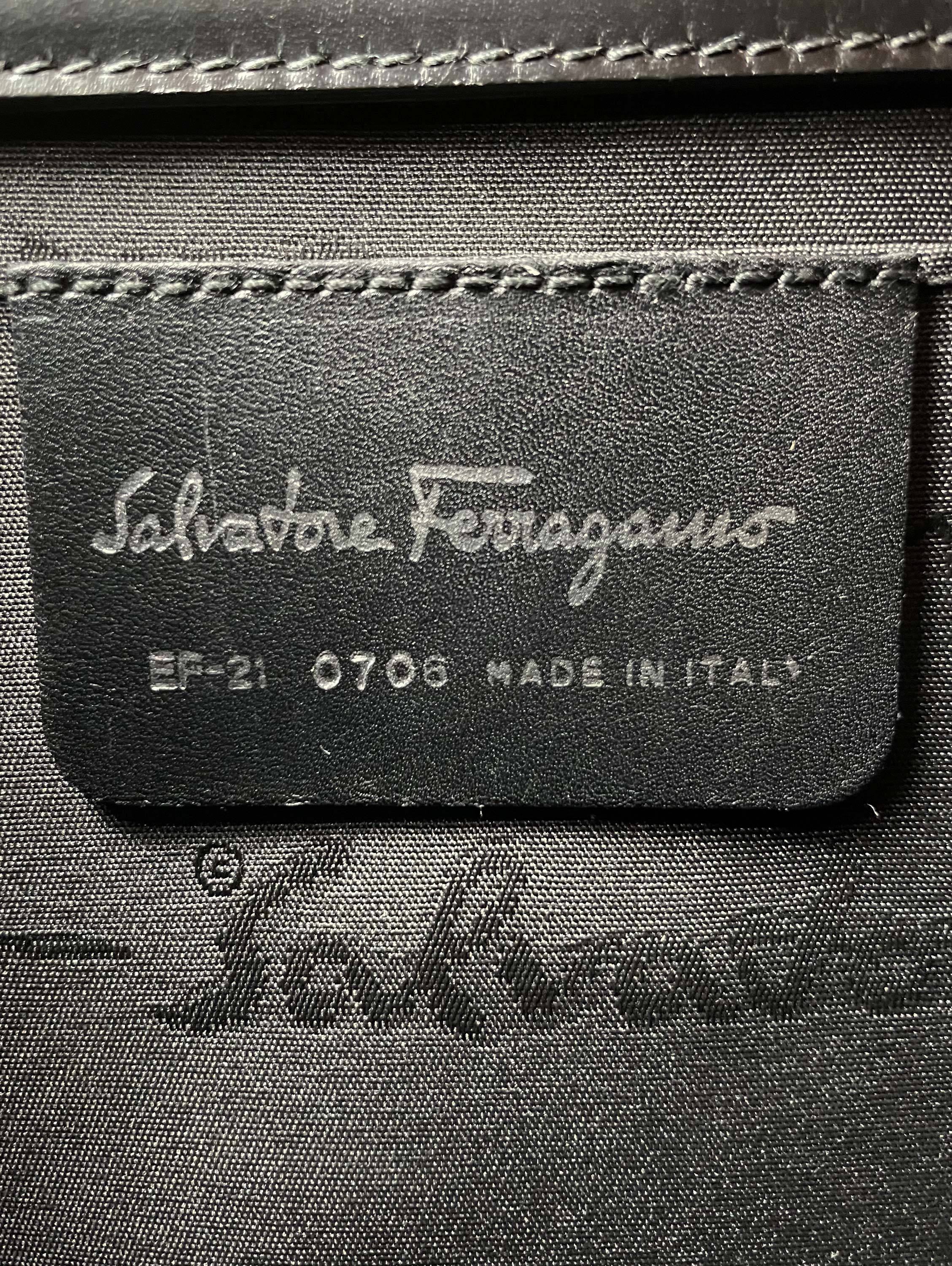 Vintage square Hobo Bag in black