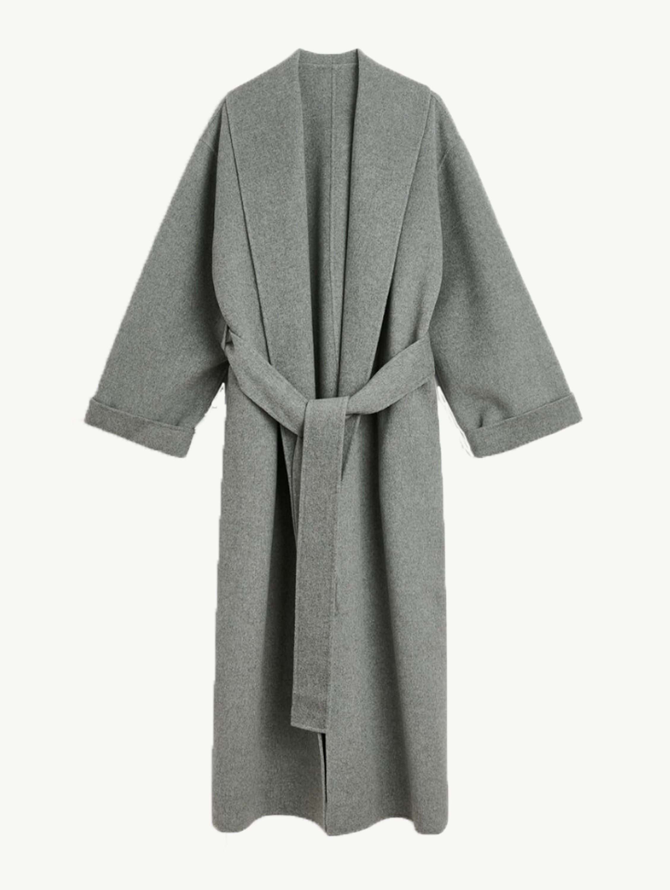 Trullem wool coat grey