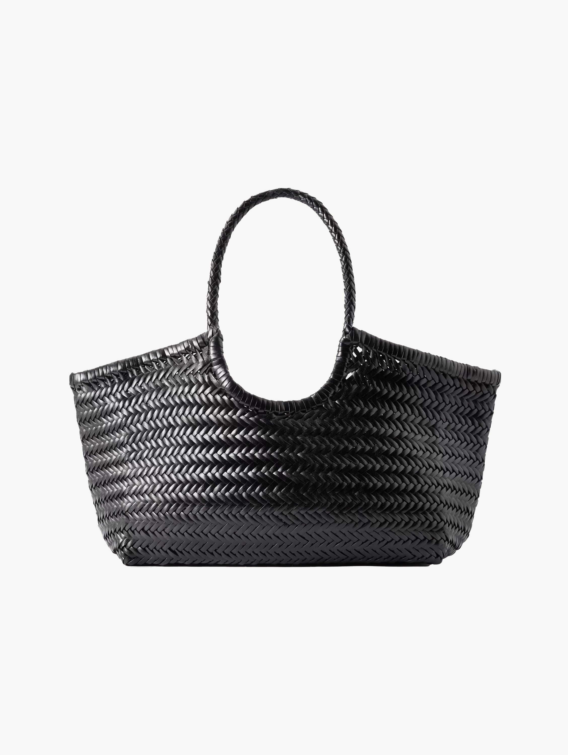 Nantucket large woven leather tote