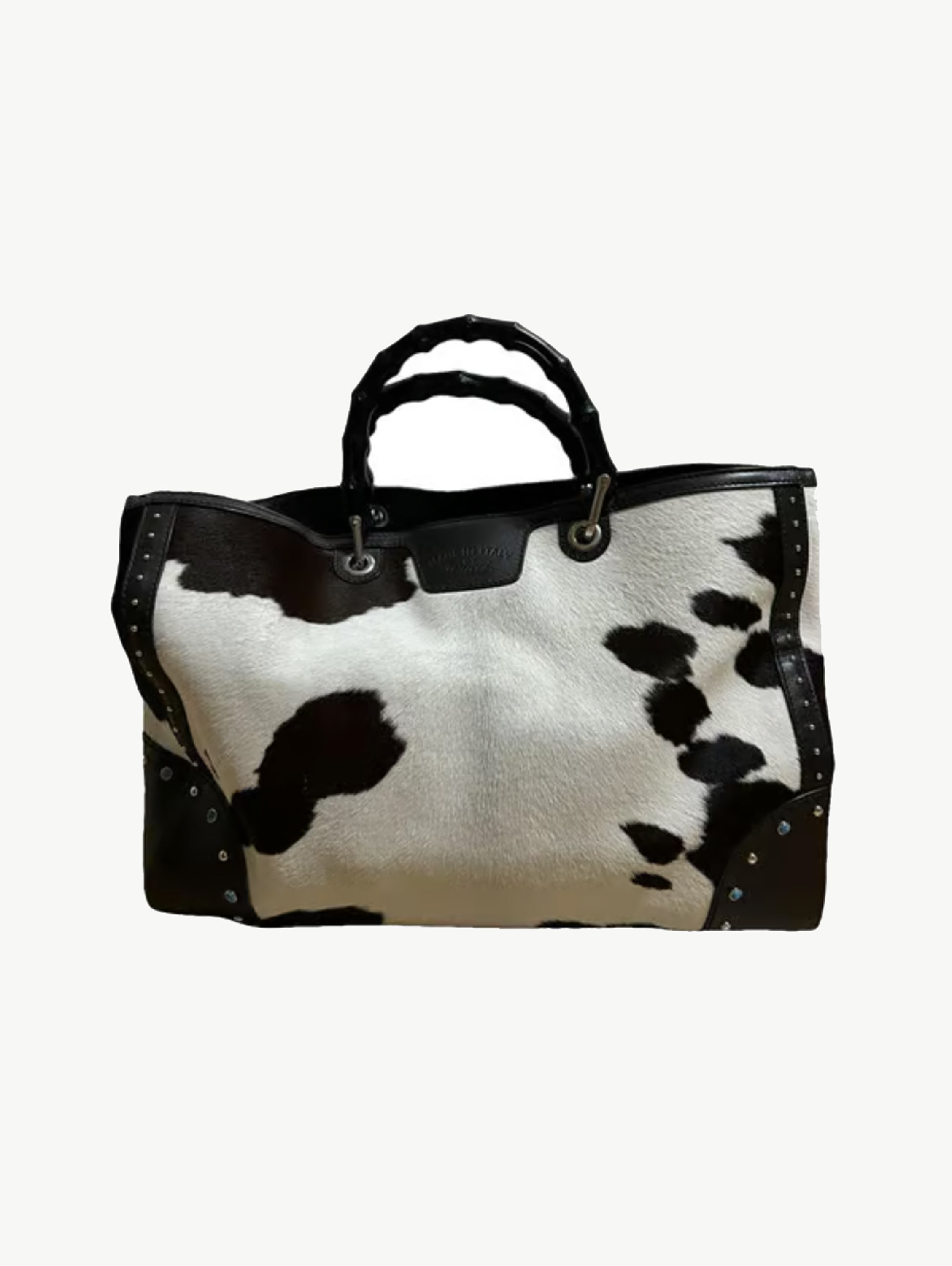 2018 large cow bamboo tote
