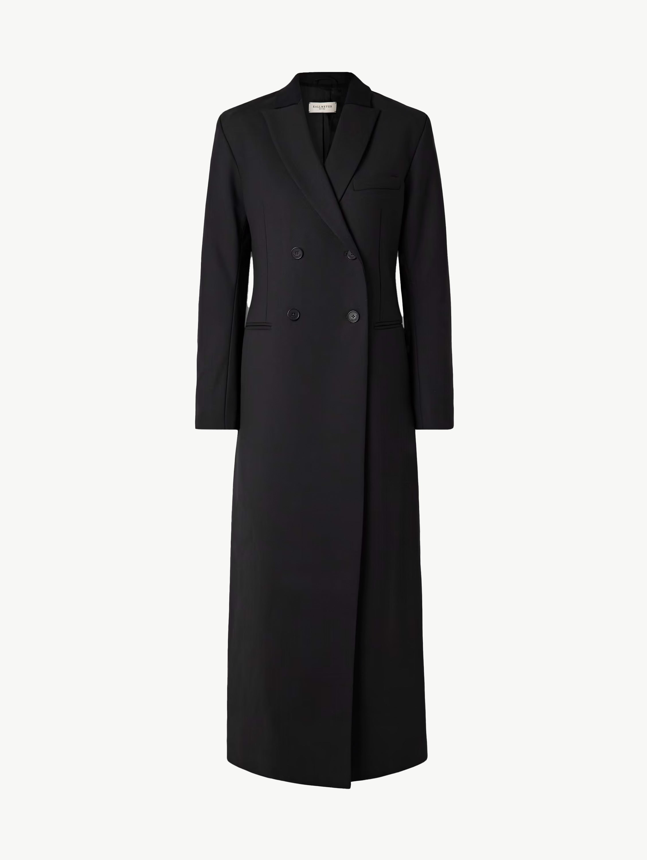 Palmer double-breasted wool-blend twill coat