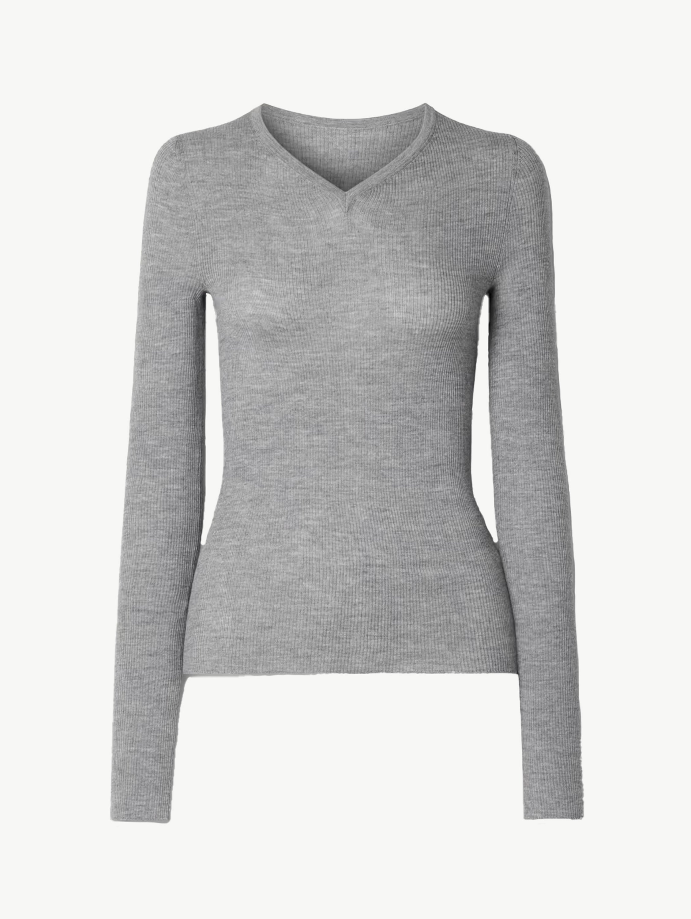 Tania ribbed wool-blend top