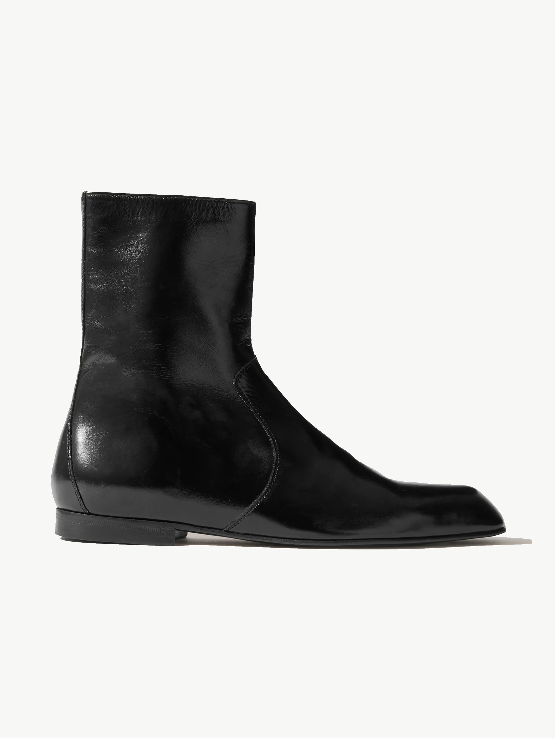 Colt glossed-leather ankle boots