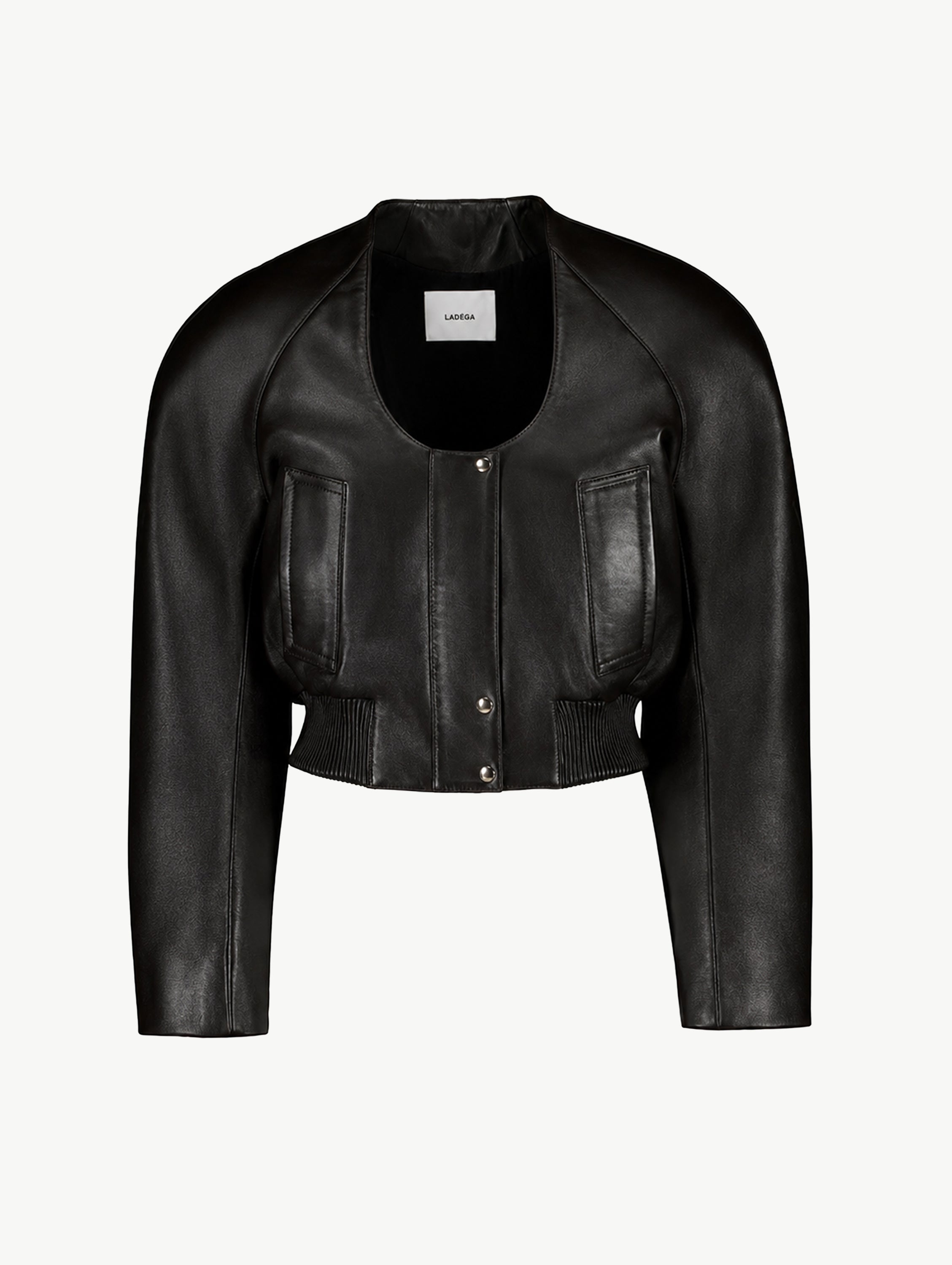 Scoop neck bomber Liquorice