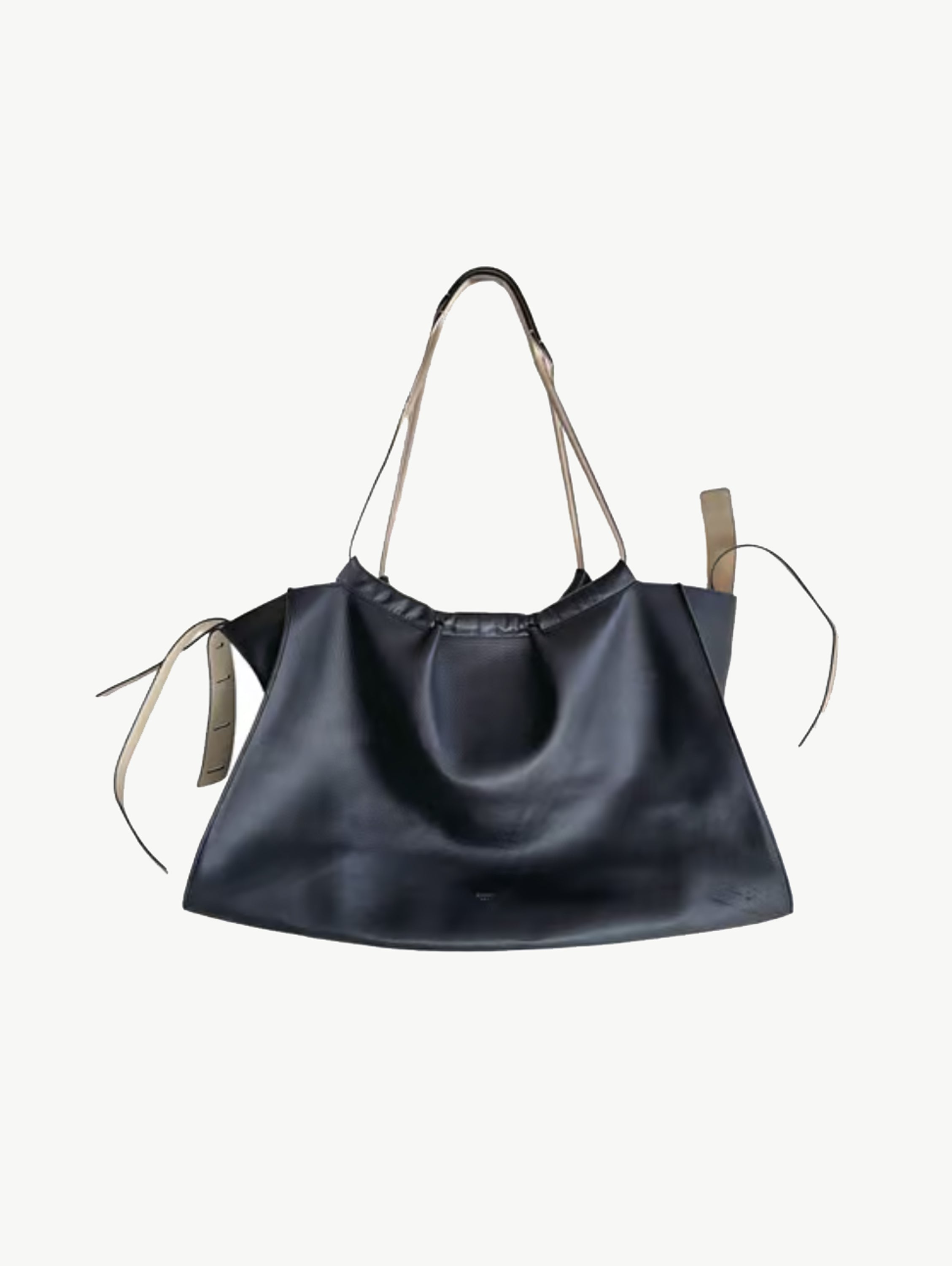Large sloutchy leather tote bag