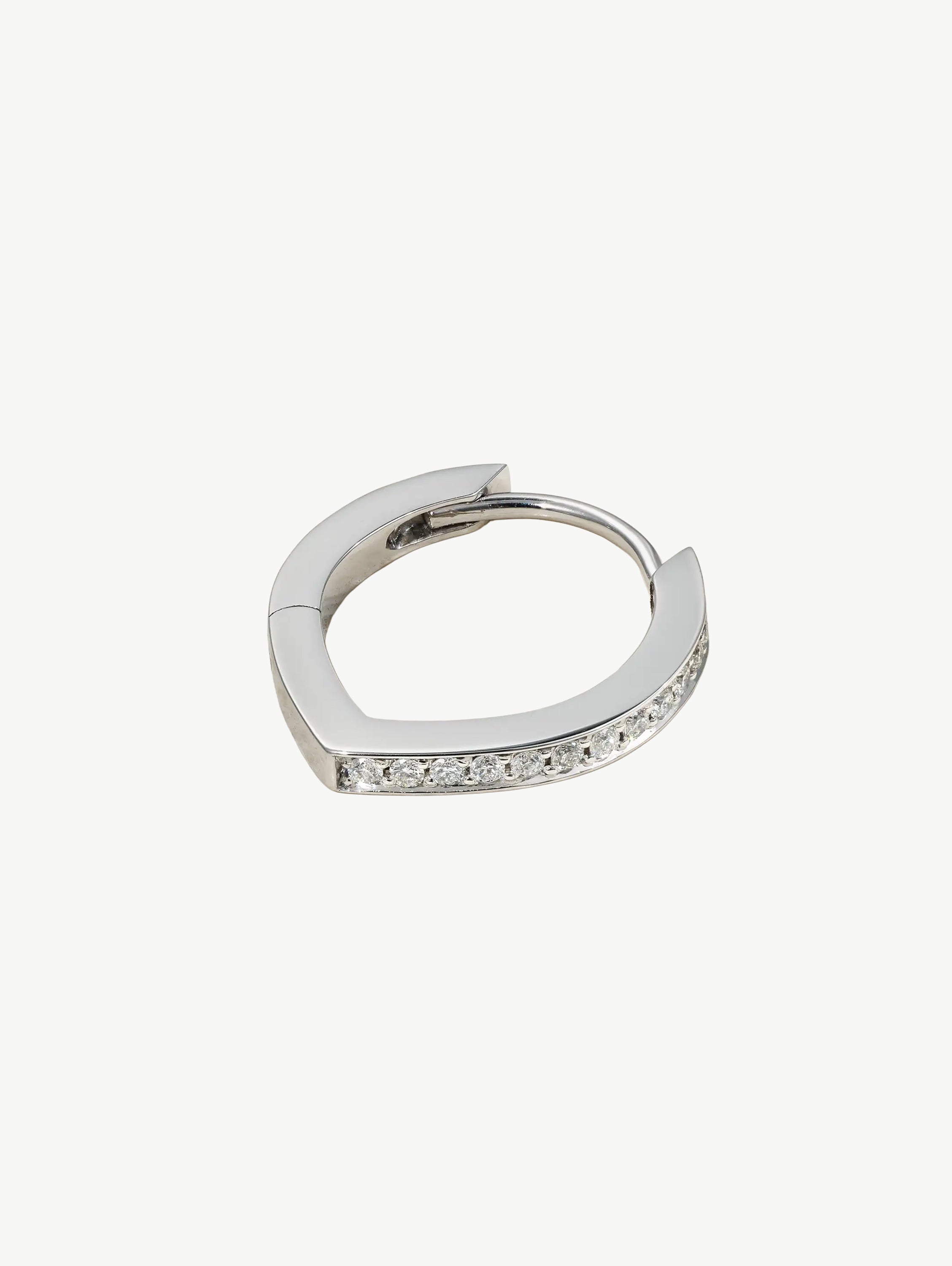 Antifer 18-karat white gold diamond single earring