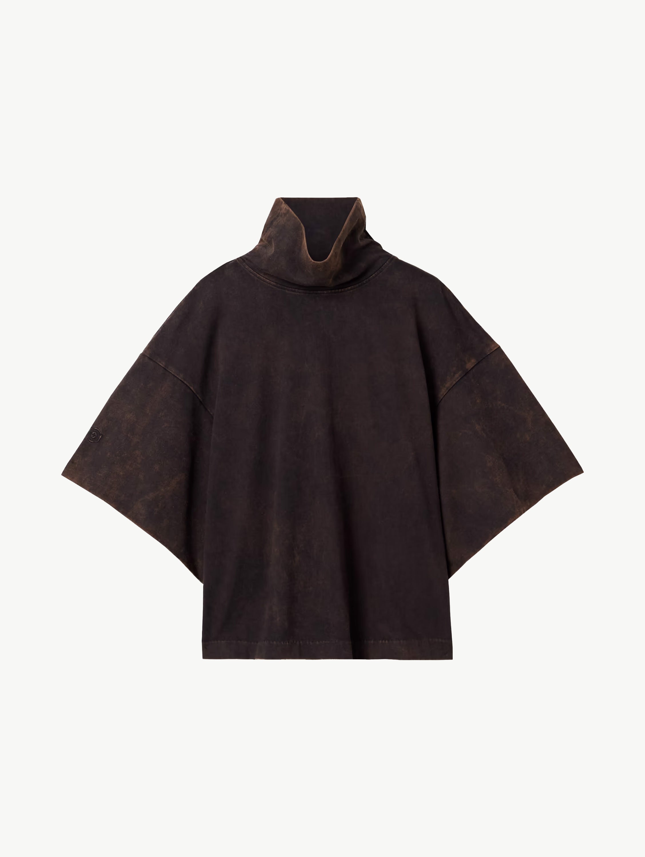 The orbital organic cotton-jersey turtleneck T-shirt