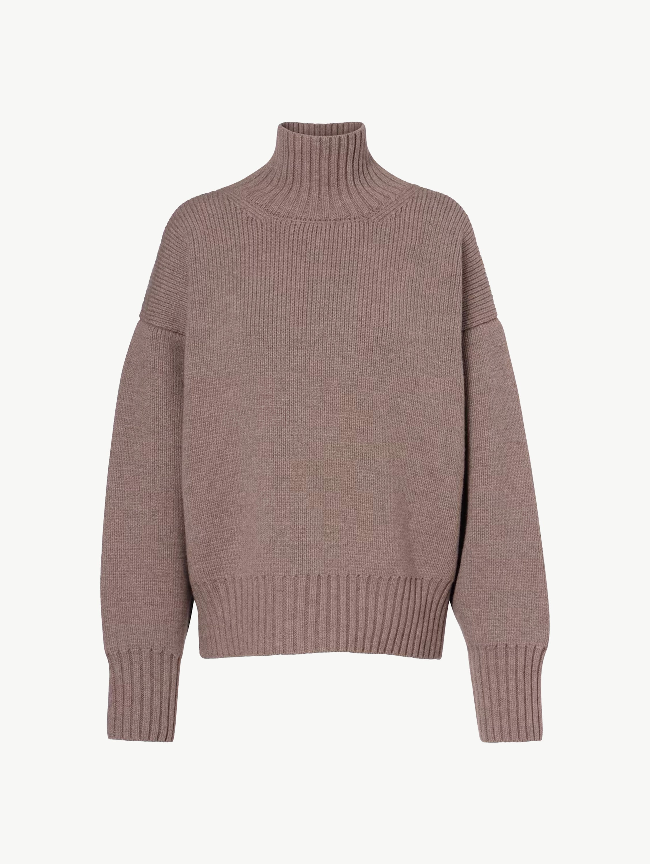 Wool turtleneck sweater
