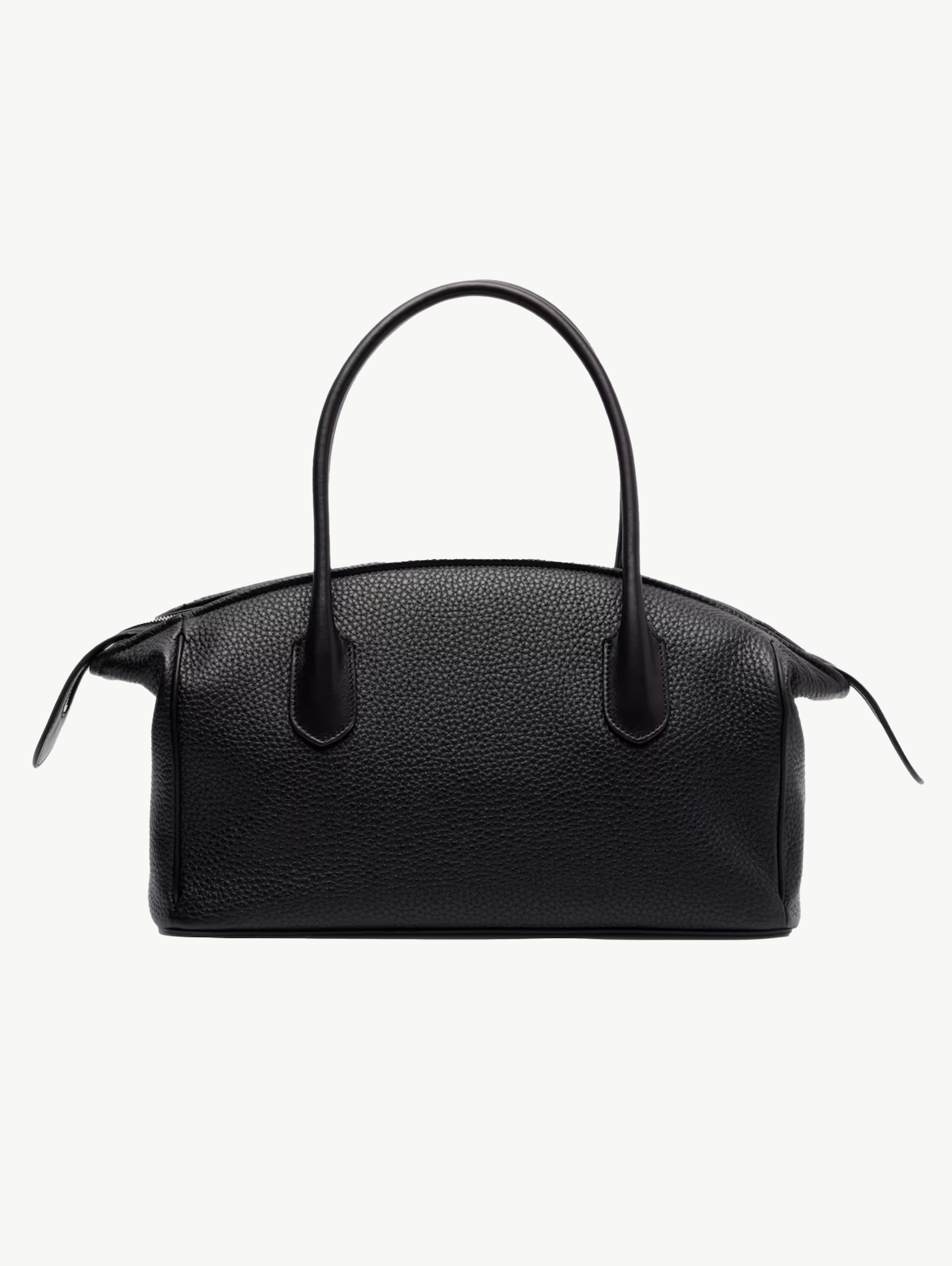 Ewa leather tote black