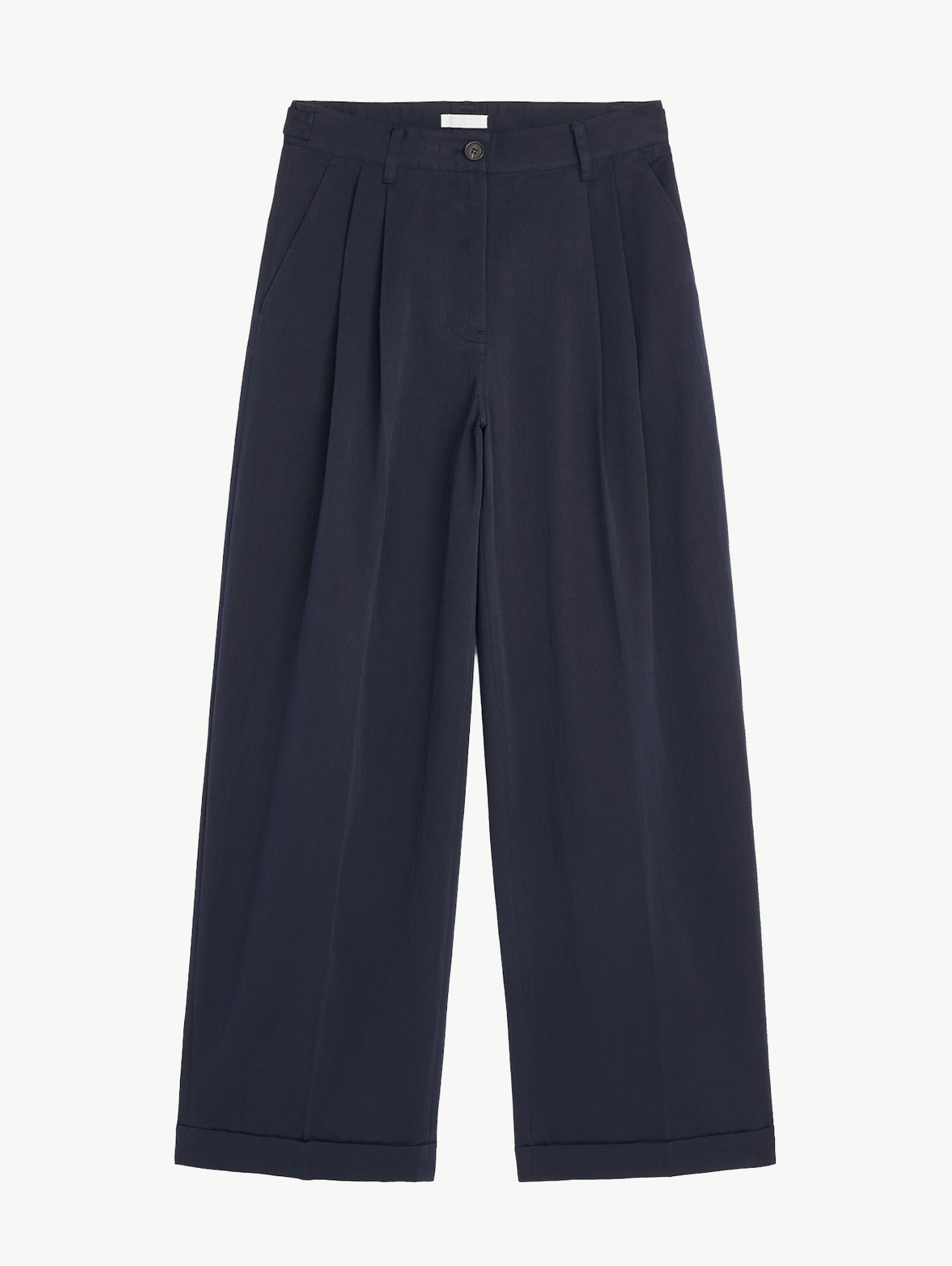 navy cotton chino trousers