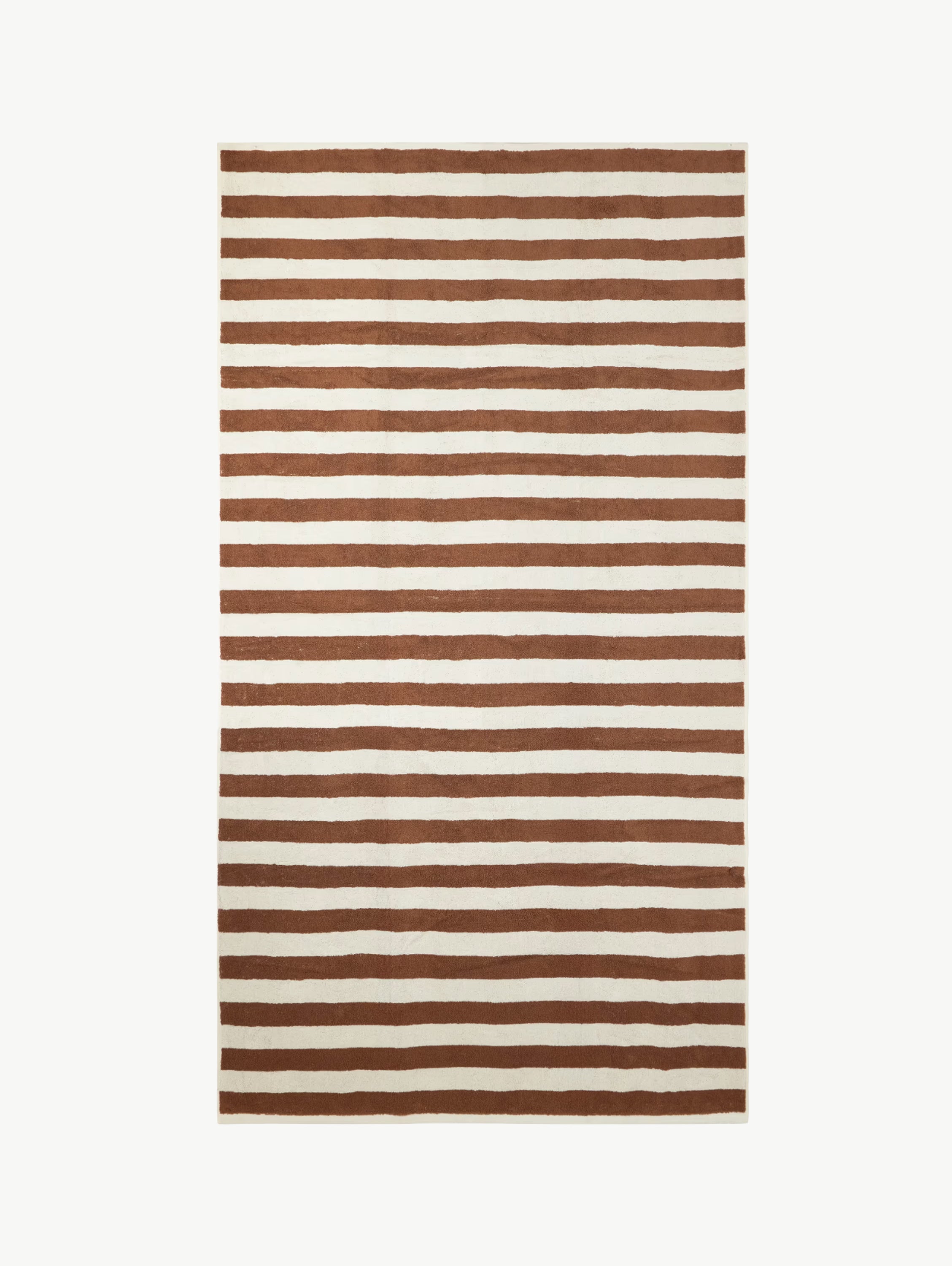 Maria striped organic cotton-terry beach towel