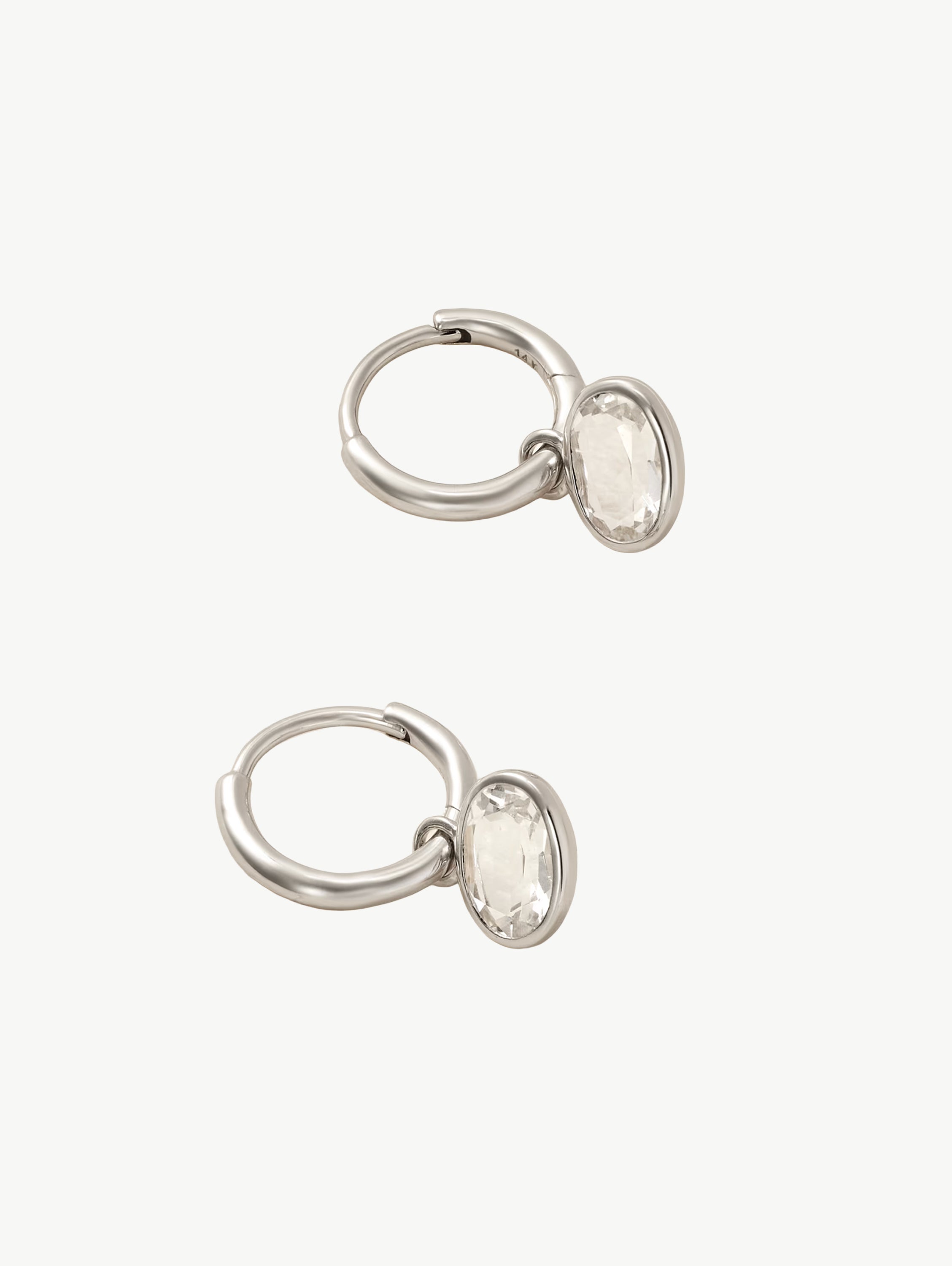 Orbit 14-karat recycled gold topaz earrings