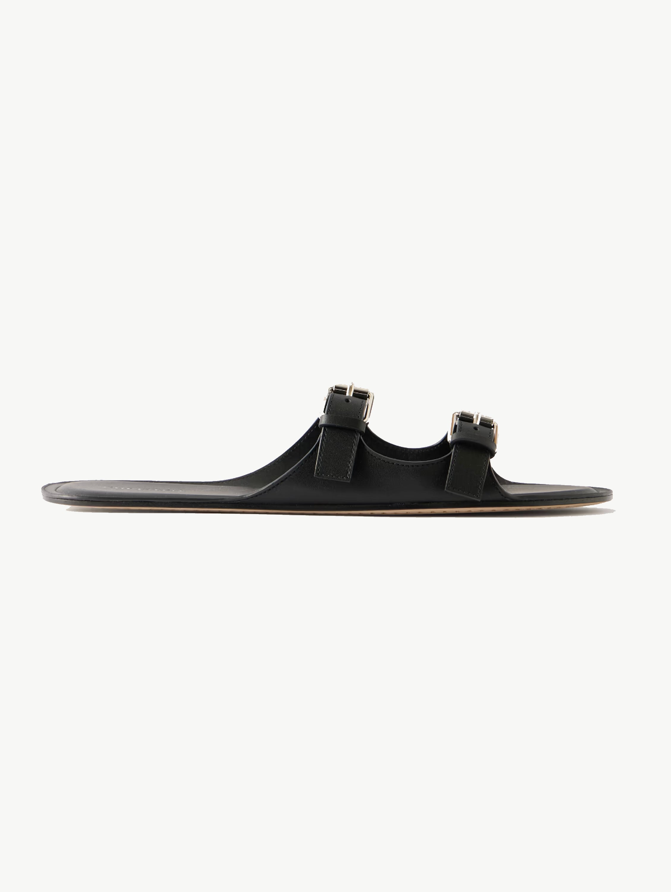 Double buckle sandals