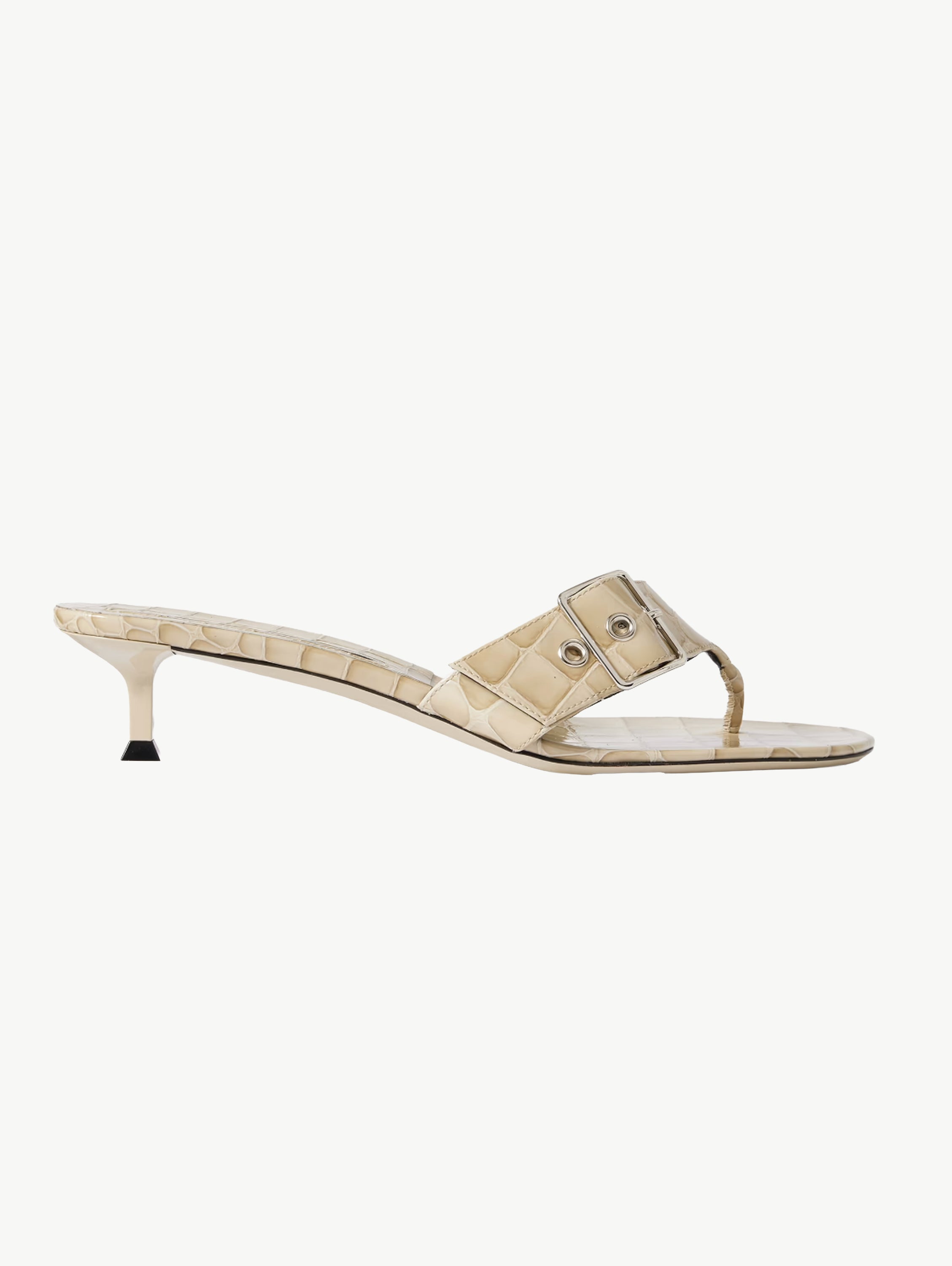 Helix buckled croc-effect sandals