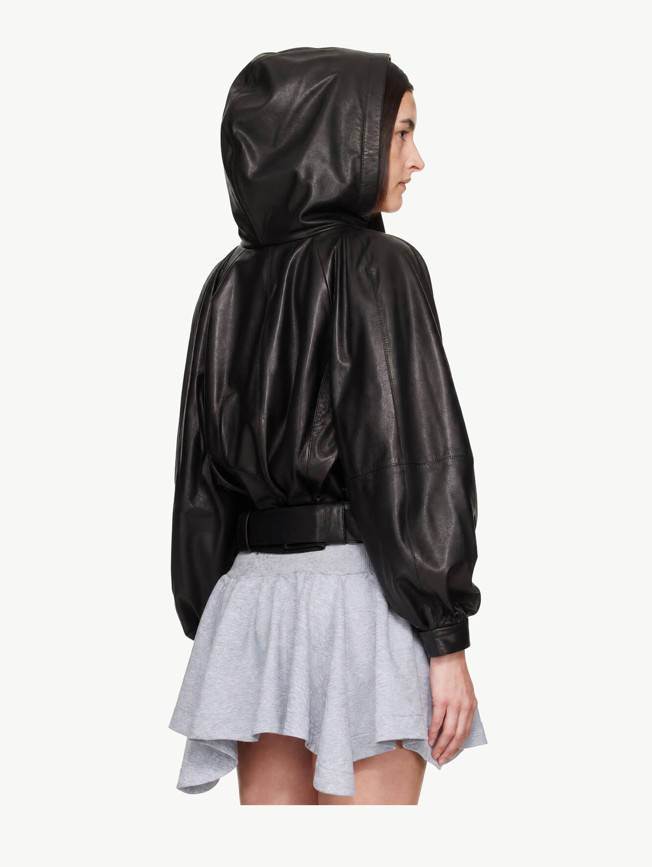 Lael black leather jacket