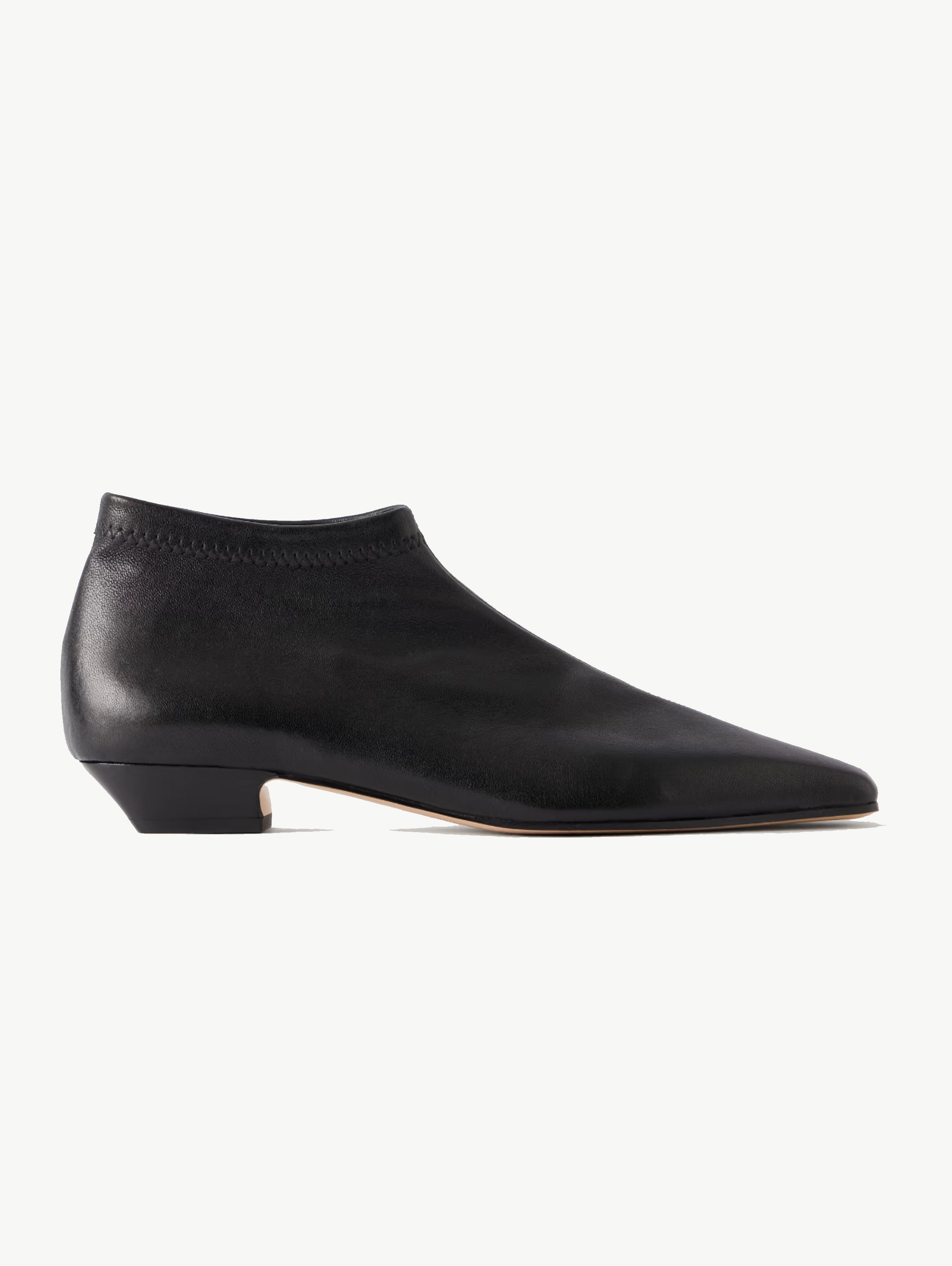 The Stretch Low paneled leather ankle boots