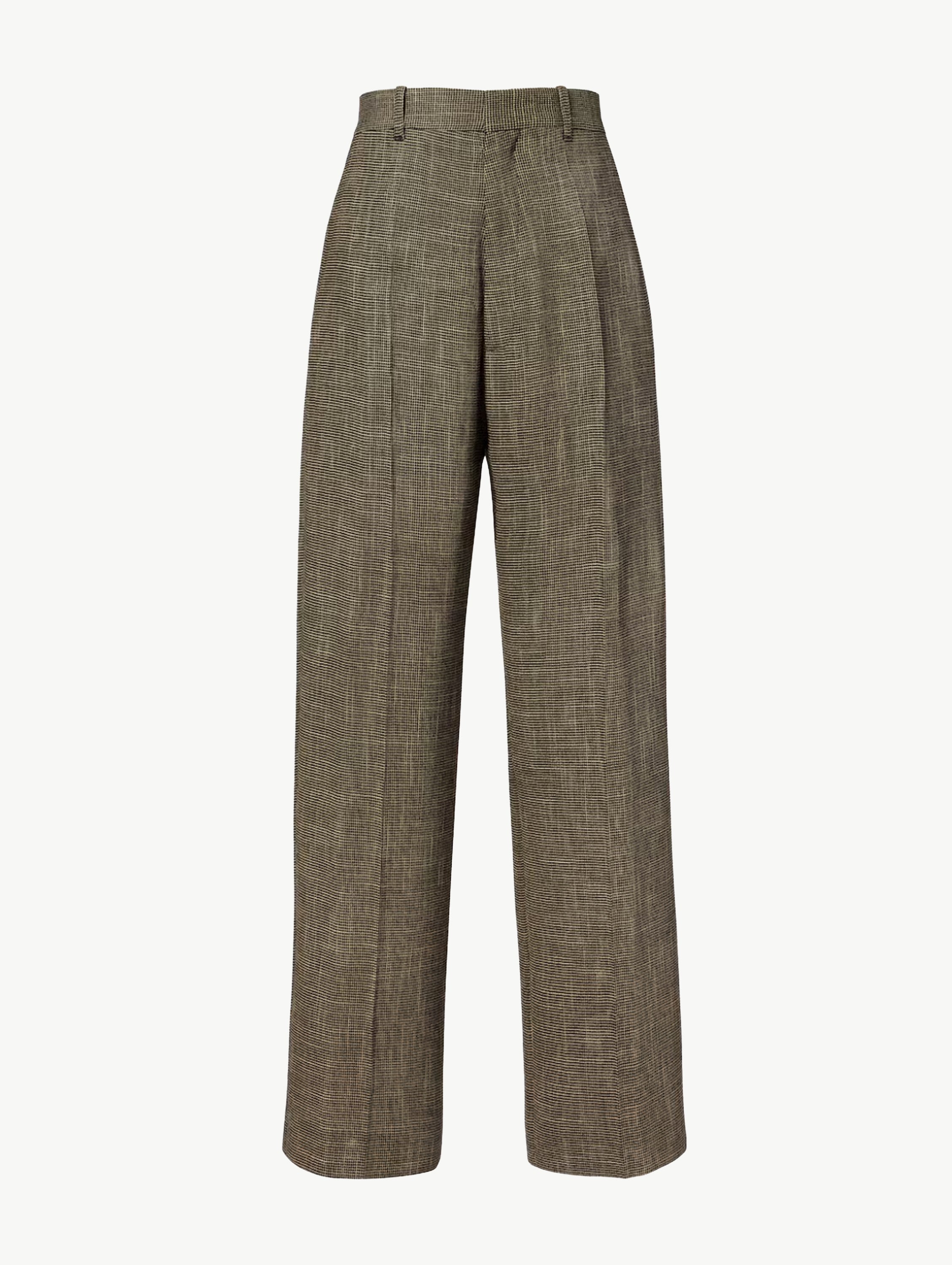 Drop trousers salt pepper melange