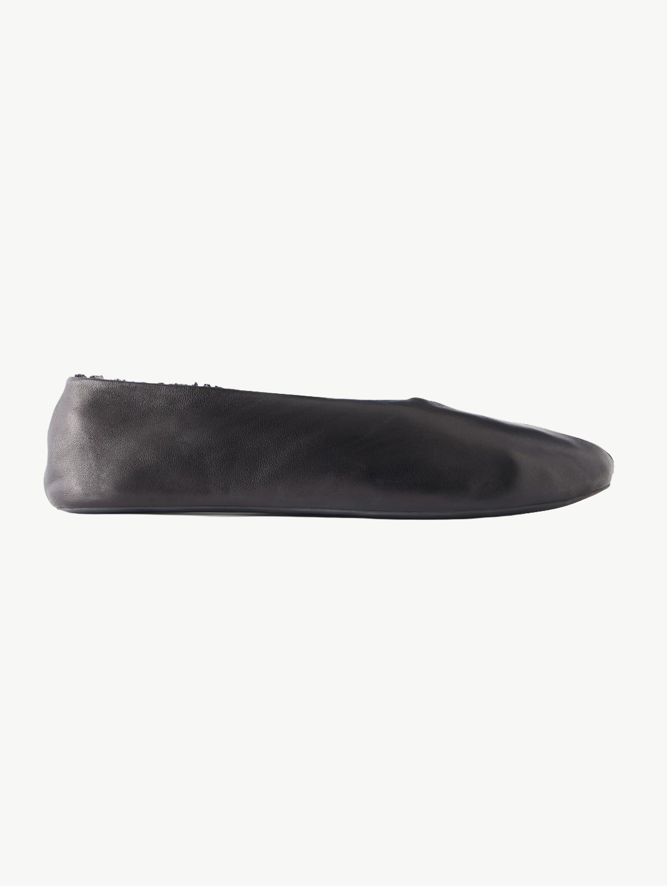 Stella shearling-lined leather ballet flats