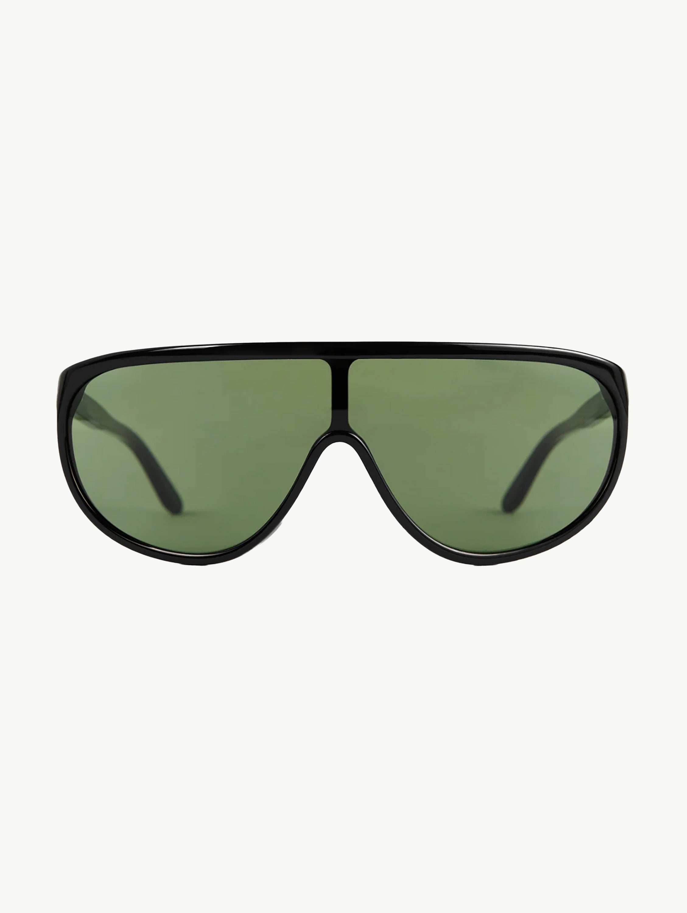 Shield aviator sunglasses black