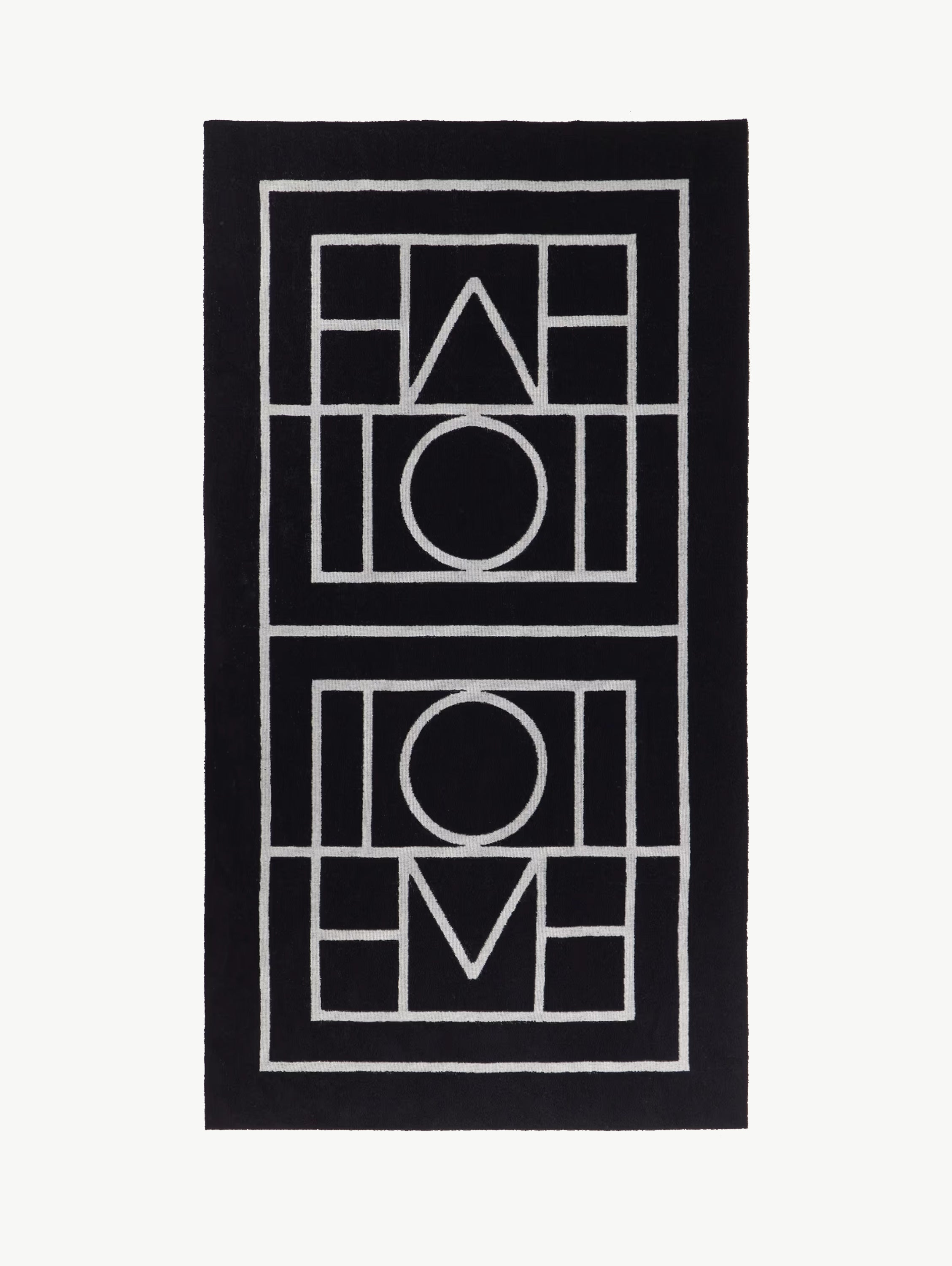 Monogram jacquard cotton-terry beach towel
